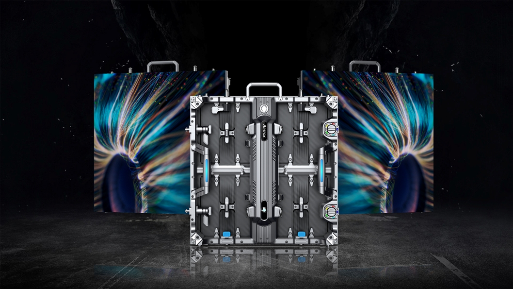 Portable LED Screen:Excellent design for XR, studio, stage, concert etc. 2022 New Design.<br/> <br/>19.7"x19.7" (500x500mm) 17.6lbs(8kg)<br/><br/>Suitable for P1.953, P2.604, P2.976, P3.91 indoor/outdoor <br/><br/><table width=
